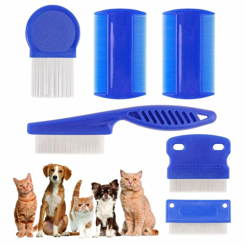 

Pet Animal Care Pet Dog Flea Combs Stainless Steel Needle Close-Tooth Grate Comb Dense Needle Flea Louse Removal for Cats Dogs