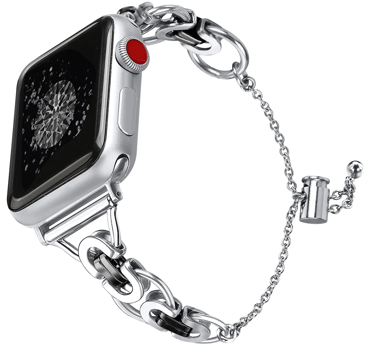 Женский металлический ремешок для Apple Watch Band Ultra 2 49 мм 46 40 44 41 38 45 мм Металлический ремешок для IWatch из нержавеющей стали Series10 9 8 7 SE 6 5 (art.: 3920c847f9dff) - 3920c847f9dff