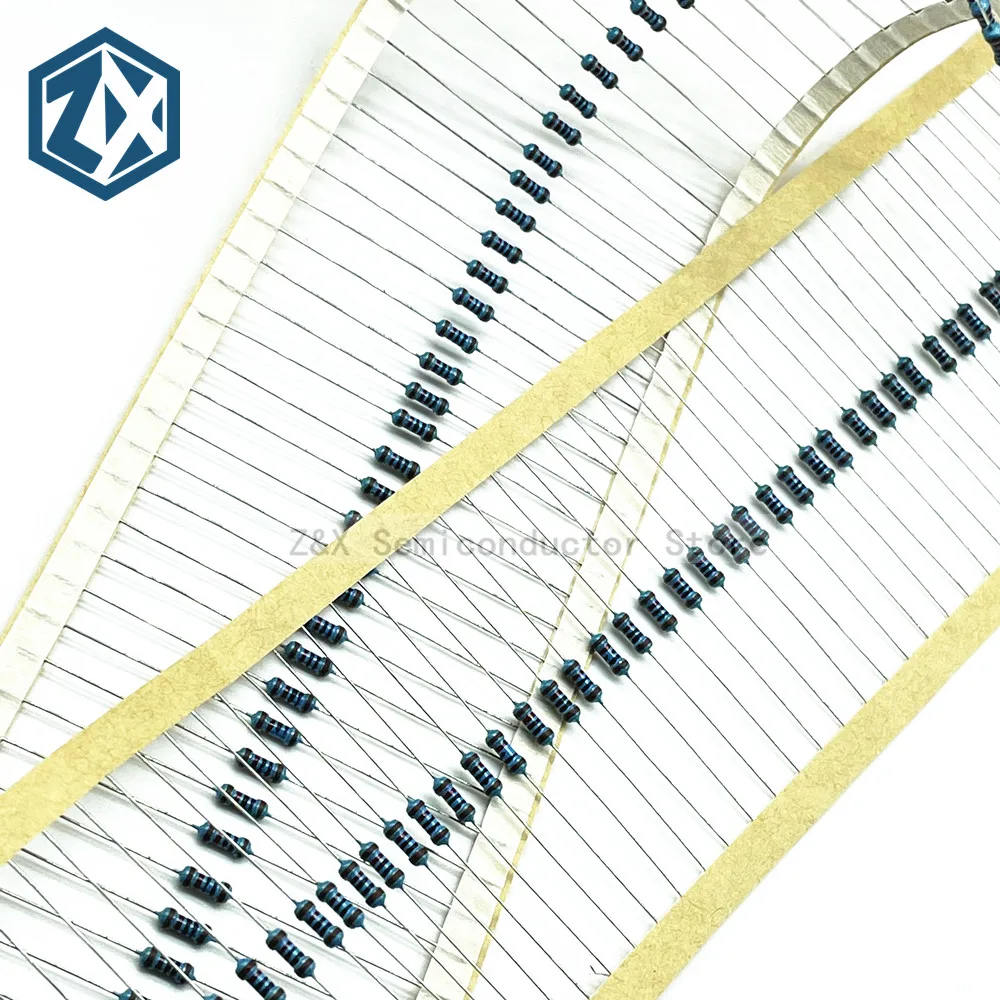 Металлический резистор 0R ~ 10M 100R 220R 330R 1K 1.5K 2.2K 3.3K 4.7K 10K 22K 47K 100K 220 330 1K5 2K3 4K7 Ом