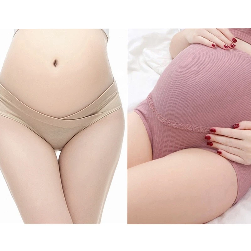 Хлопковые трусики для беременных с высокой талией регулируемое нижнее белье