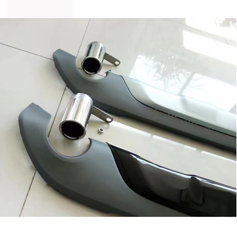 Черный диффузор для заднего бампера глянцевая черная губа BMW X1 F48 2016 2017 2018 2019