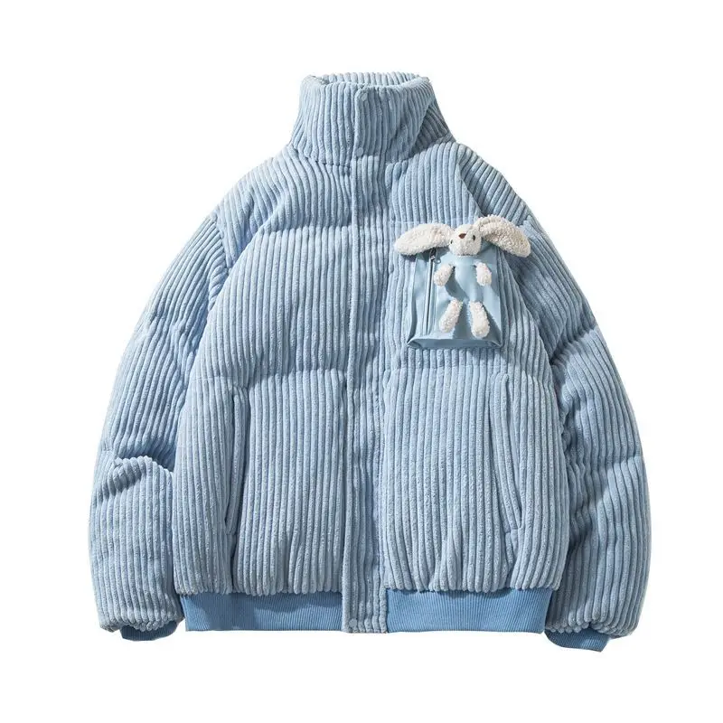 New Winter Coat for Women Corduroy Bread Jacket Parkas Jackets Oversize Warm Cotton-padded Jacket Korean Fashion