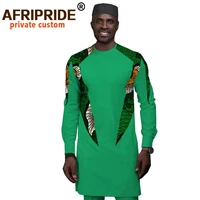 african dashiki clothing set for men print shirts ankara pants tribal hat 3 piece suit long sleeve tracksuit afripride a2016015