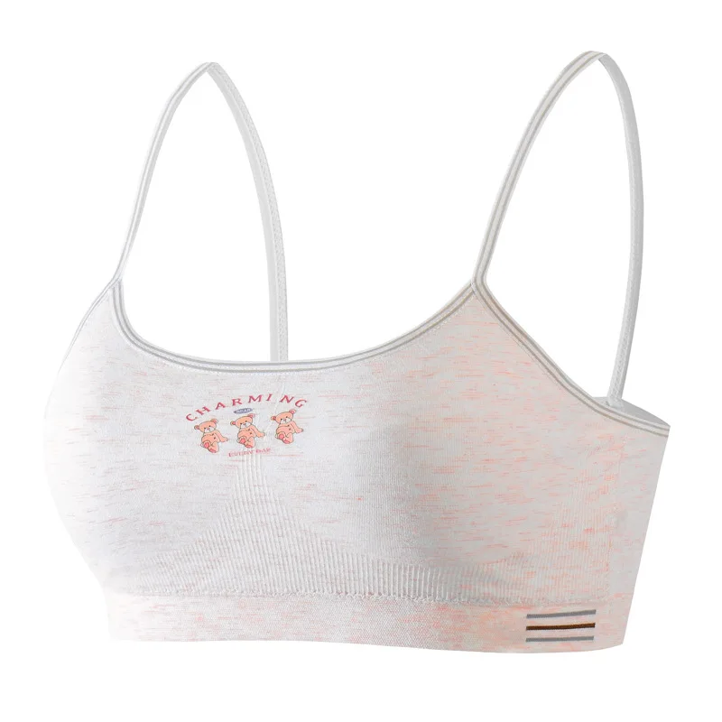 

Новинка, тонкое нижнее белье для девочек, бюстгальтер для девочек 8-12-14-16, хлопковый Удобный спортивный бюстгальтер для девочек