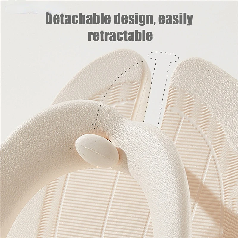 Summer Men Women Foldable Flip Flops Casual Shoes Beach Slides Portable Sandals Non-Slip Bathroom Hotel Travel Light Slippers