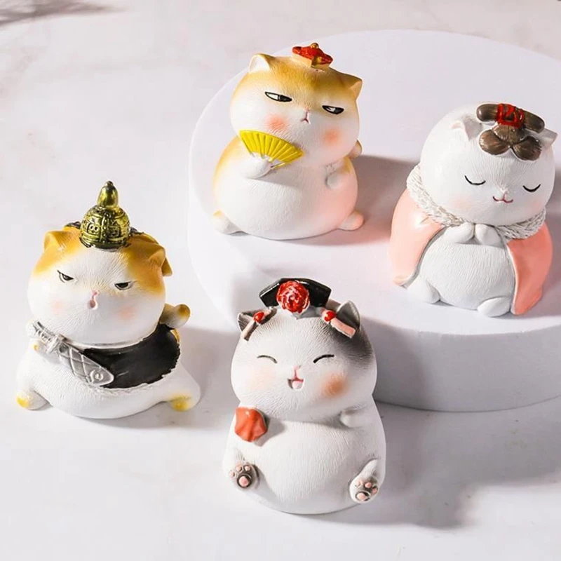 

Blind Box Guess Bag The Cat of The Court Chinese Style Traditional Cartoon Creative Cute Figures Children Christmas Gifts Models