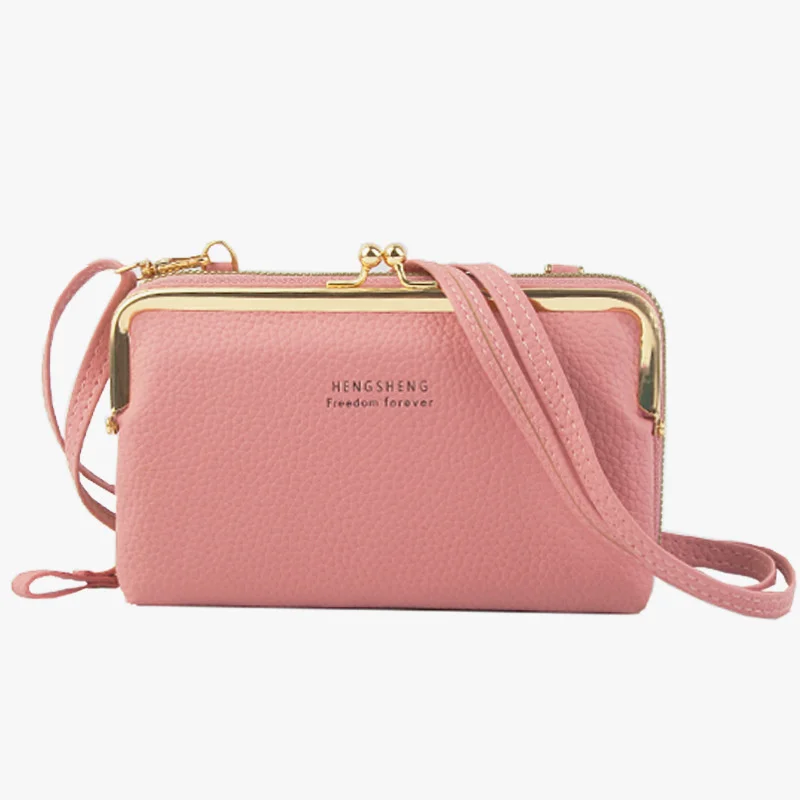 

Large Capacity Messenger Bag Mobile Phone Bag Women's Wallet Shoulder Coin Purse Card Bag Clutch Bag Cash Storage