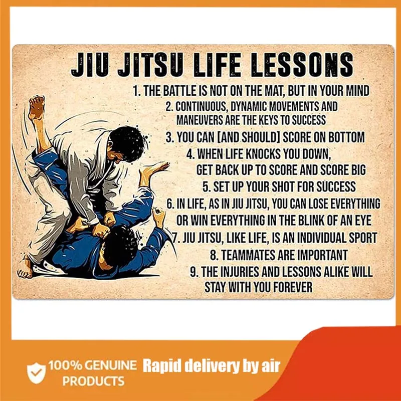 

Плакаты Jiu Jitsu для влюбленных, декор для комнаты в стиле ретро, металлические знаки, декор для стен, Декор для дома и клуба