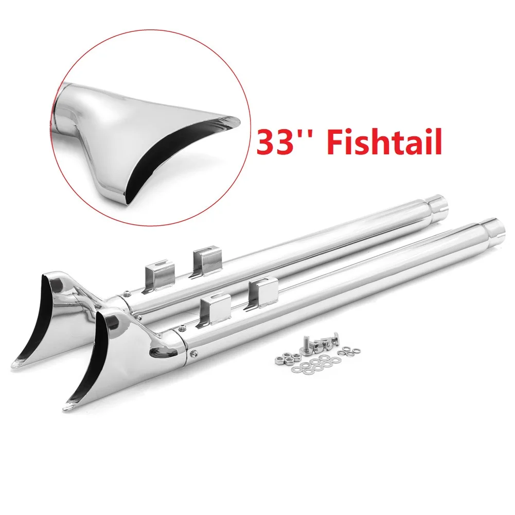 

33 "36" 39 "42" глушитель «рыбий хвост» выхлопная труба для Touring Bagger FLHT FLTR FLHR Street Glide FLHX FLHX FLT 95-16 10 11