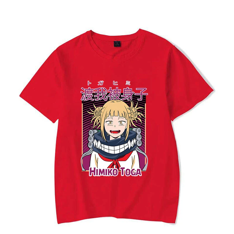 Модная женская футболка Himiko Toga с принтом Y2k Мягкий Топ аниме унисекс повседневная