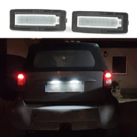 for benz smart fortwo coupe convertible 450 451 w450 w453 2x canbus error free white 18 smd led license plate number lights lamp