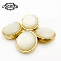 classic golden pearl buttons for clothing fashion coat shirt jacket buttons luxury snaps for clothes sewing accessories buttons
