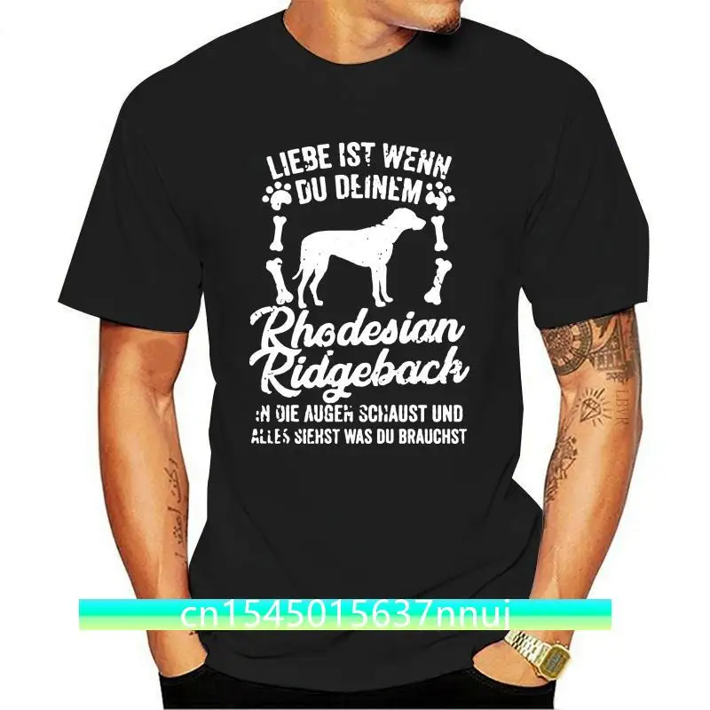

New Graphic Humor Rhodesian Ridgeback Lover Gift T Shirt Normal Streetwear Men's T Shirt O Neck Cotton Hiphop Top