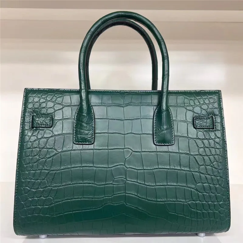 Женская сумка-тоут из натуральной крокодиловой кожи