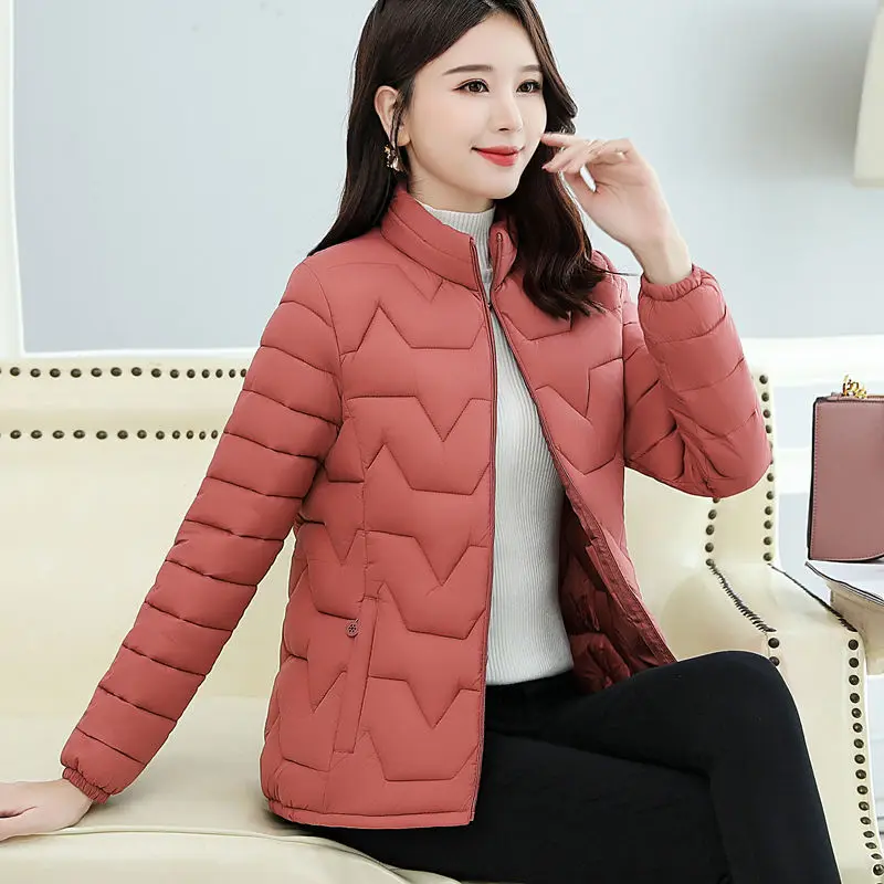 2023 New Women Down Cotton Jacket for Women In 2023 New Westernized Autumn and Winter Jacket for Mothers Cotton Jacket for