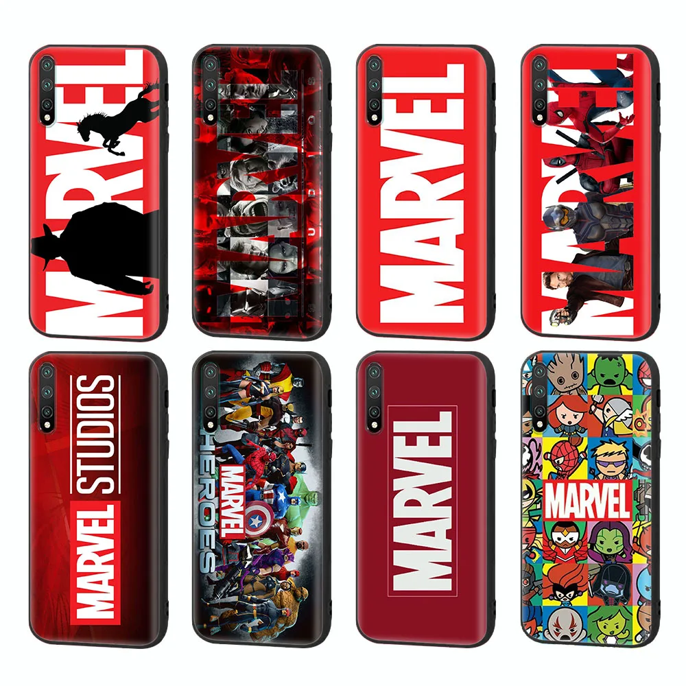 Роскошная Черная мягкая фотовспышка Marvel для OPPO A1 A1K A3S A5 A5S A7 A9 A83 A85 F7 F9 Pro