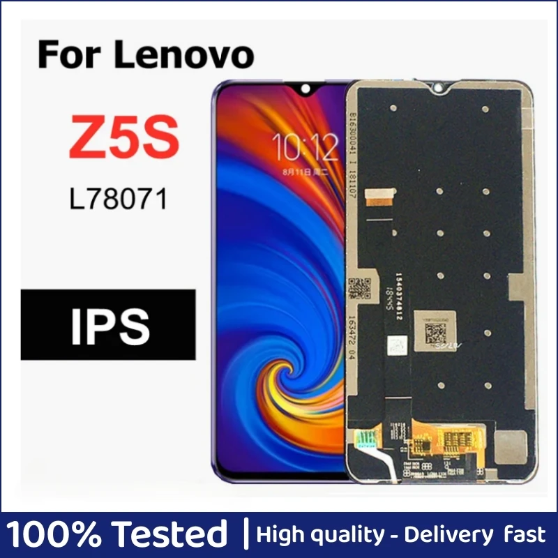 

ЖК-дисплей 6,3 дюйма для Lenovo L78071 с сенсорным экраном, дигитайзер, панель, запасная часть для Lenovo Z5S, ЖК-дисплей