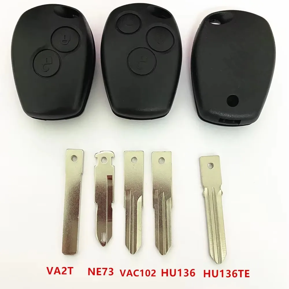 

1 Шт. 2/3-кнопочный Корпус Для Дистанционного Ключа Renault Duster Modus Clio 3 Twingo DACIA Logan Sandero Kangoo, Универсальный