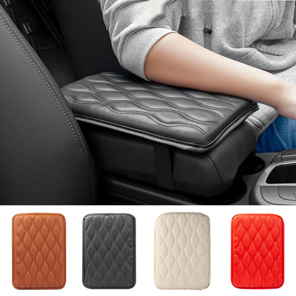 

Car Armrest Pad Anti Scratch Universal Waterproof Box Cover Cushion Resistant Easy Installation Center Console Non Slip Arm Rest