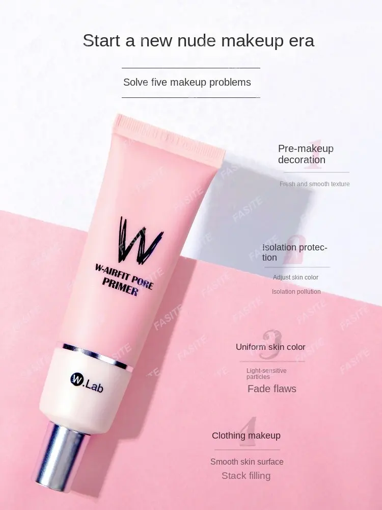 

Wlab makeup front emulsion isolating cream brightens lotion base, moisturizes, conceals concealer, controls oil and pores