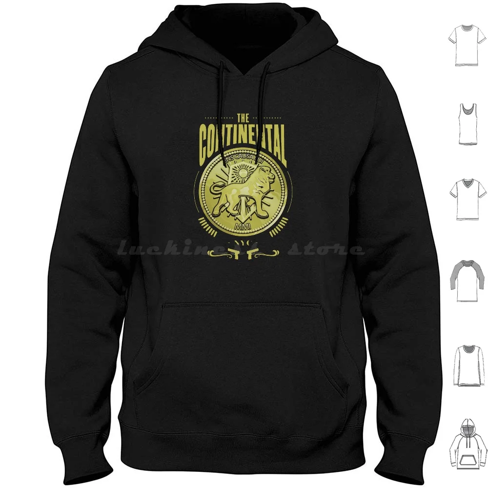 The Continental Hotel-Ens Causa Sui Hoodies Long Sleeve Wick Hotel New York City Parabellum Neutral