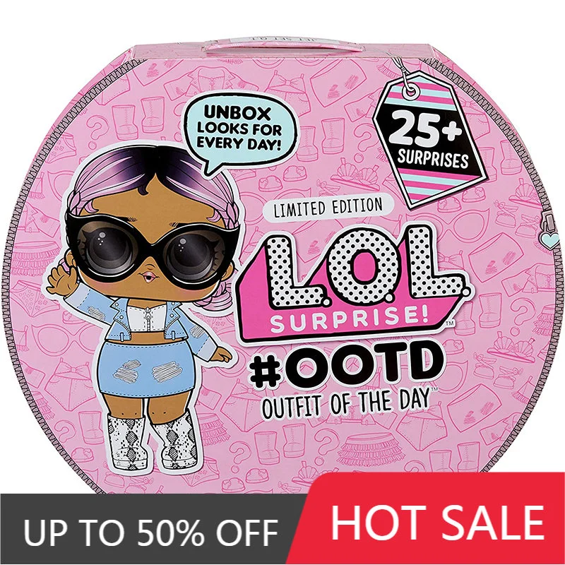 

Новый сюрприз LOL! Ootd (наряд дня) с более чем 25 сюрпризами, цветная коробка, дискотеки, рождественские игрушки, подарки для детей, бесплатная до...