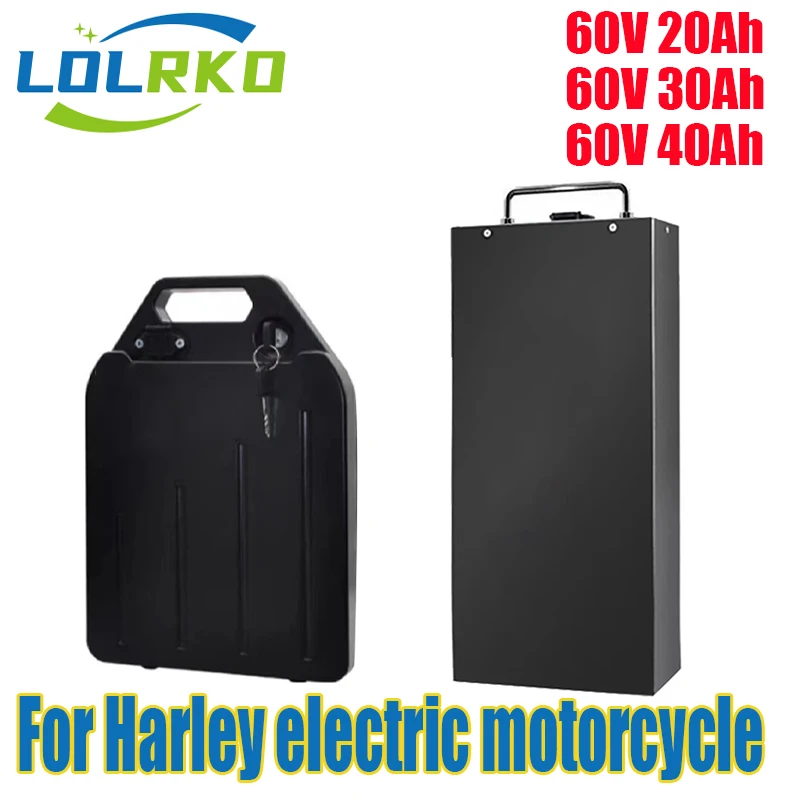 

Original 60V 20ah 30ah 40ah Electric motorcycle Waterproof Lithium Battery 18650 CELL 300-1800W use for Citycoco Scooter Bicycle