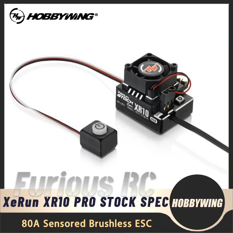 

HOBBYWING XeRun XR10 PRO STOCK SPEC 80A Sensory Brushless ESC for 1/10 RC Remote Control Drift Racing Model Car