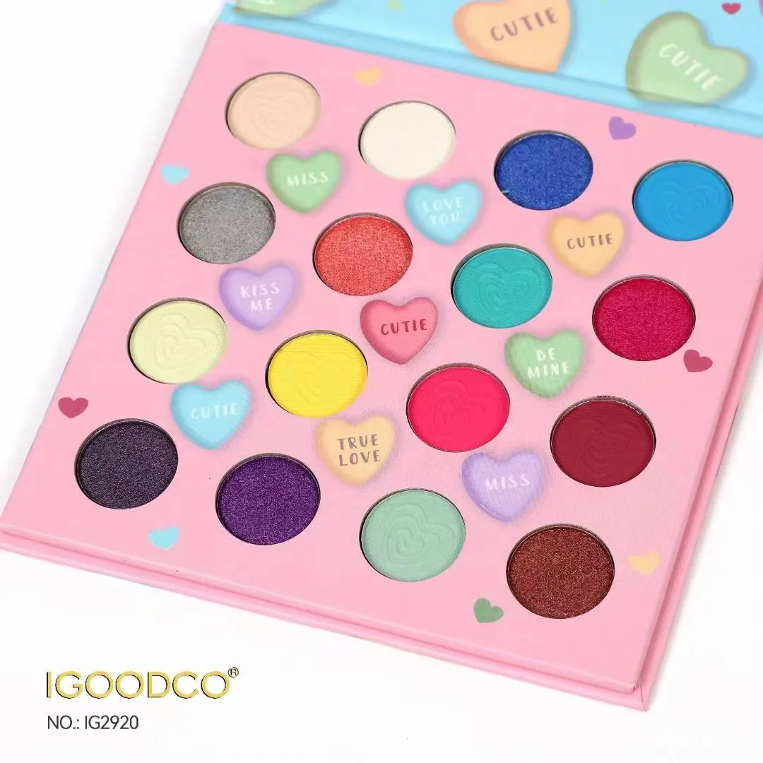 

Love 16 Colors Matte Shimmer Small Kit Waterproof Sweat-Proof Boutique Makeup Eyeshadow Palette Pressed Glitter Eyeshadow