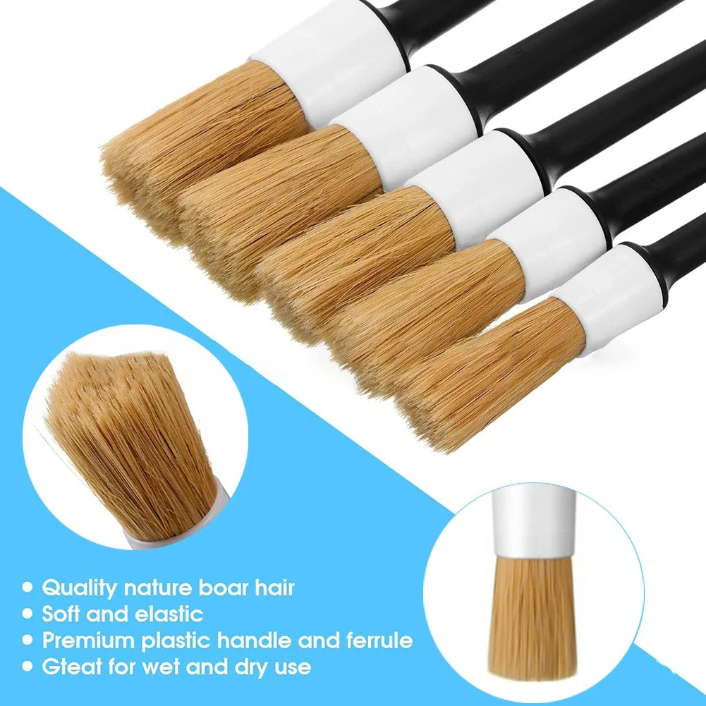 

5PCS Detailing Brush Detailing Brush Set For Car Cleaning Wheels Practical