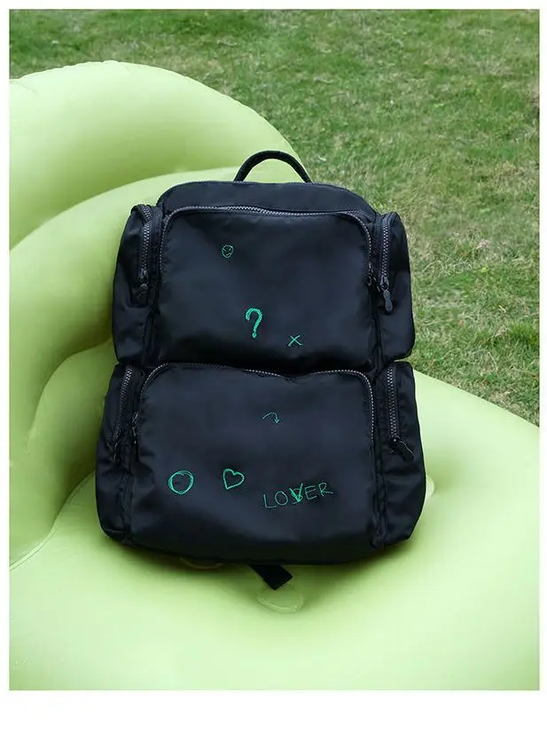 Женский нейлоновый рюкзак корейский модный большой легкий Школьный