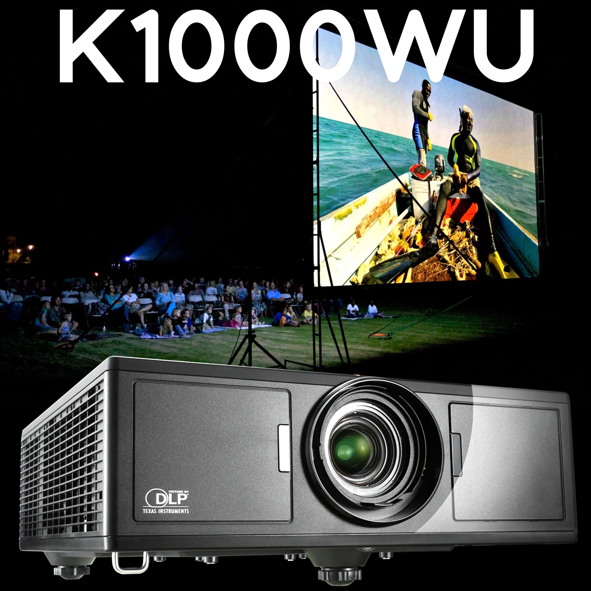 Лазерный DLP-проектор K1000WU 8500 люмен большой наружный проектор 1920*1200p для проекции и