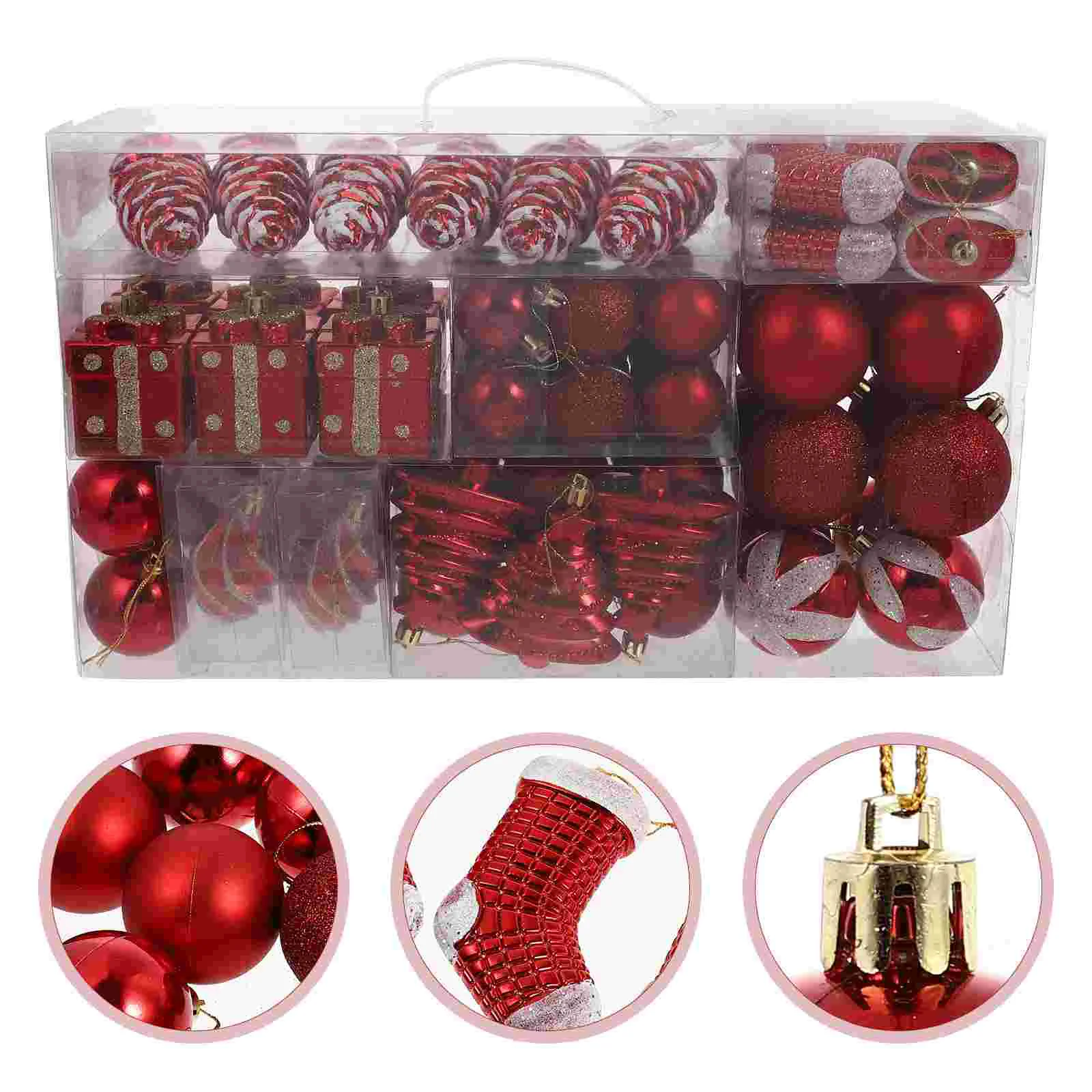 

70 Pcs Exquisite Christmas Ornaments Balls Decorating Christmas Tree Balls