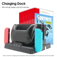 charging dock multifunctional fast charging 10 game slots game controller joycon battery charger for nintendo switch