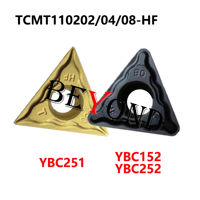 TCMT 110202 -HF YBC251 110204 YBC152 110208 YBC252 100% оригинальные твердосплавные вставки для стали