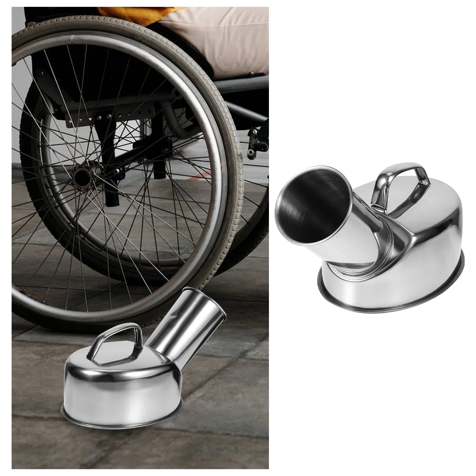 

Camper Van Urinal Bottle Stainless Steel Plastic Container Bottle Travel Potties Pee Bedpan