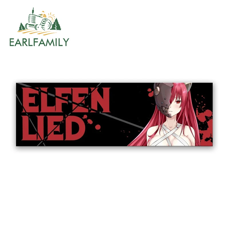 

EARLFAMILY 13 см x 4,2 см для Elfen лёгкий аниме автомобильные наклейки на доску для серфинга мотоцикла автомобильные аксессуары переводные наклейки для багажника окон переводки