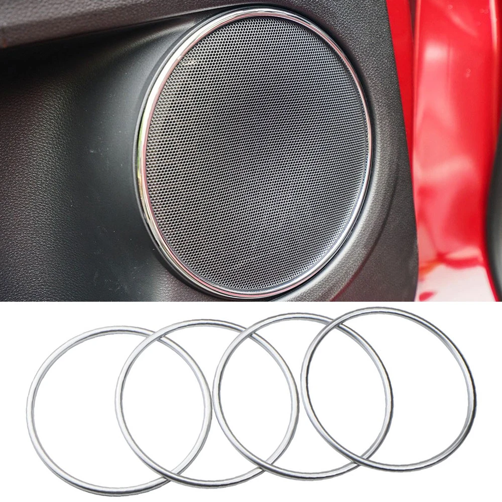 Car Audio Speaker Cover Trim Door Loudspeaker Cover Trim Car Accessories interior for Honda HR-V HRV Vezel 2015 - 2019