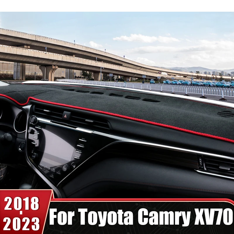 

For Toyota Camry 70 XV70 2018 2019 2020 2021 2022 2023 Car Dashboard Cover Sun Shade Avoid Light Mat Non-slip Pad Accessories