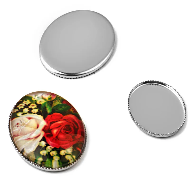 

Пластина эллиптическая перевернутая из нержавеющей стали, 13 х18 мм/18 х25 мм, 30 шт.