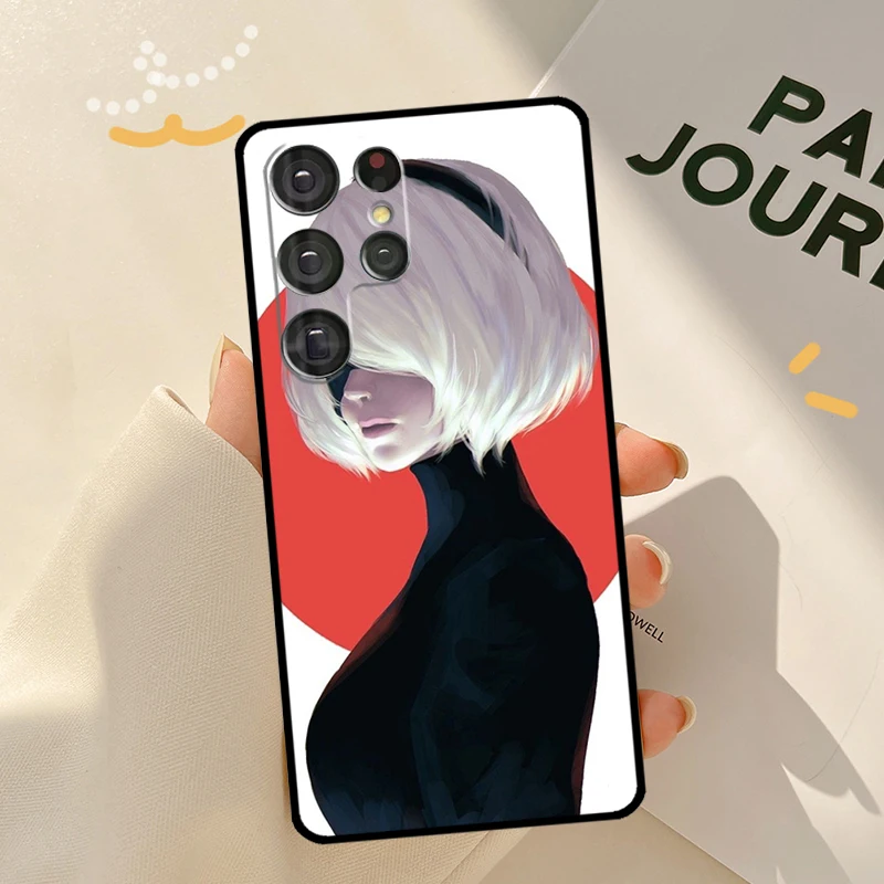 Чехол NieR Automata 2B для Samsung Galaxy S21 S22 Ultra Note 20 S20 FE S8 S9 S10 10 Plus чехол телефона |