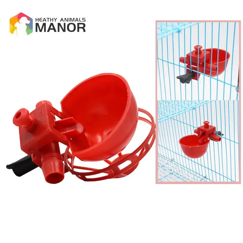 5/10Sets Chicken Water Bowl Hens Quail Birds Drinking Bowls Water for Chicken Coop Chick Nipple Drinkers Poultry Farm Animal
