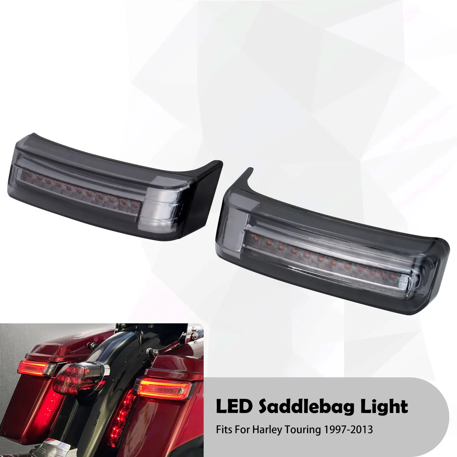 Мотоцикл светодиодный сума Run стоп-сигнал поворота светильник лампа для Harley Touring CVO Electra Road Street Glide Ультра ограниченной 97-2013