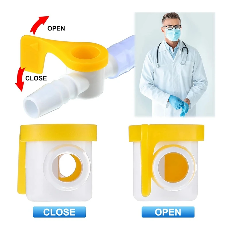 15 упаковок катетерный клапан дренажный для мочи мешочные клапаны с гладкими