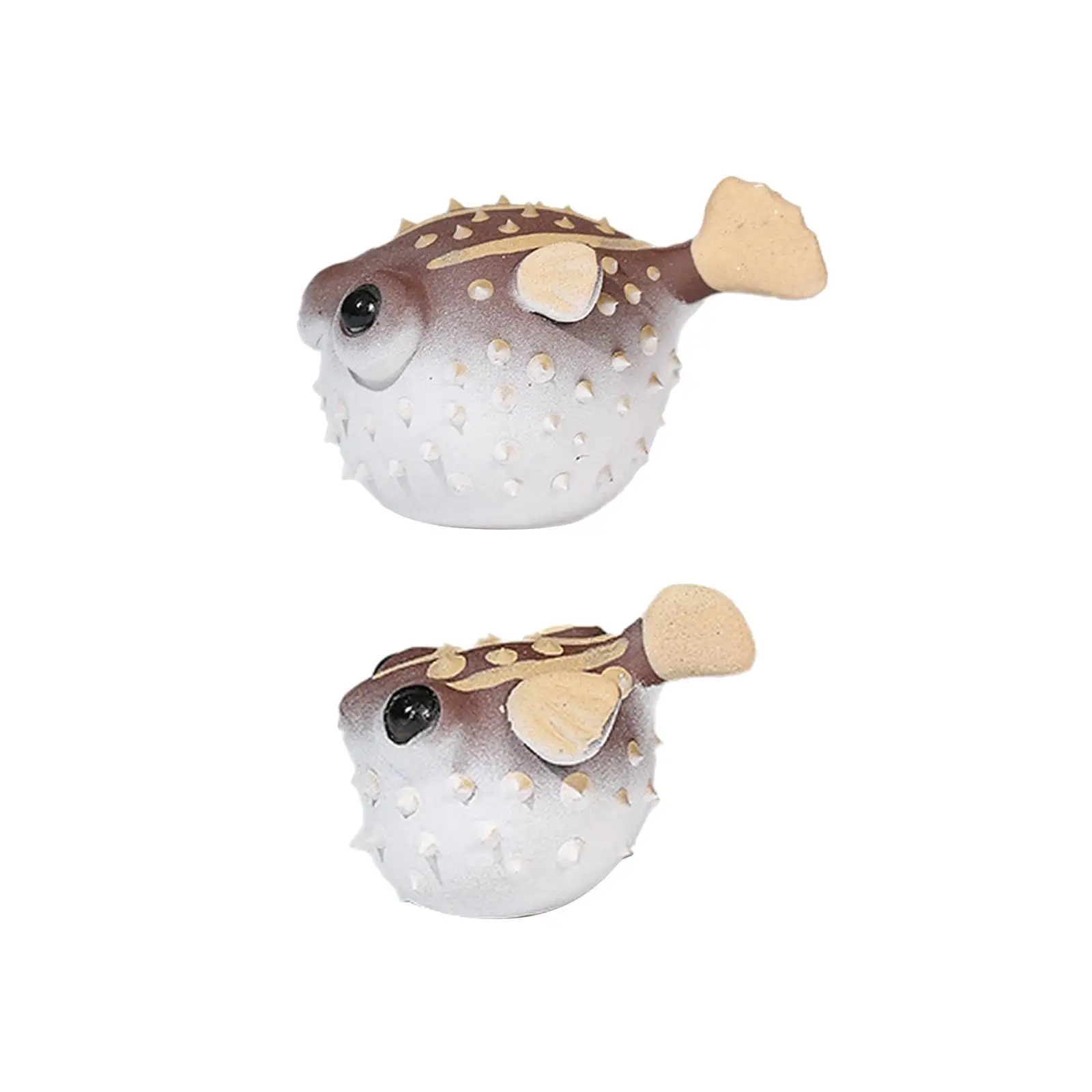 

Puffer Fish Statue Tea Pet Ornament Animal Tea Figurine for Garden Restaurant