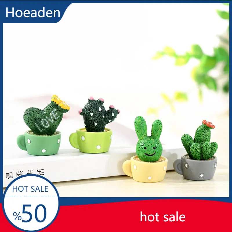 

1Pcs Mini Artificial Fleshy Cactus Plant Micro Landscape Decorative Miniature Figurines DIY Potted Garden Home Decor