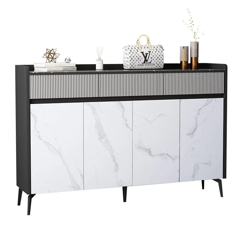 

Xl Minimalist Shoe Cabinet Rock Plate Marbling Home Door Large Capacity Entrance Cabinet