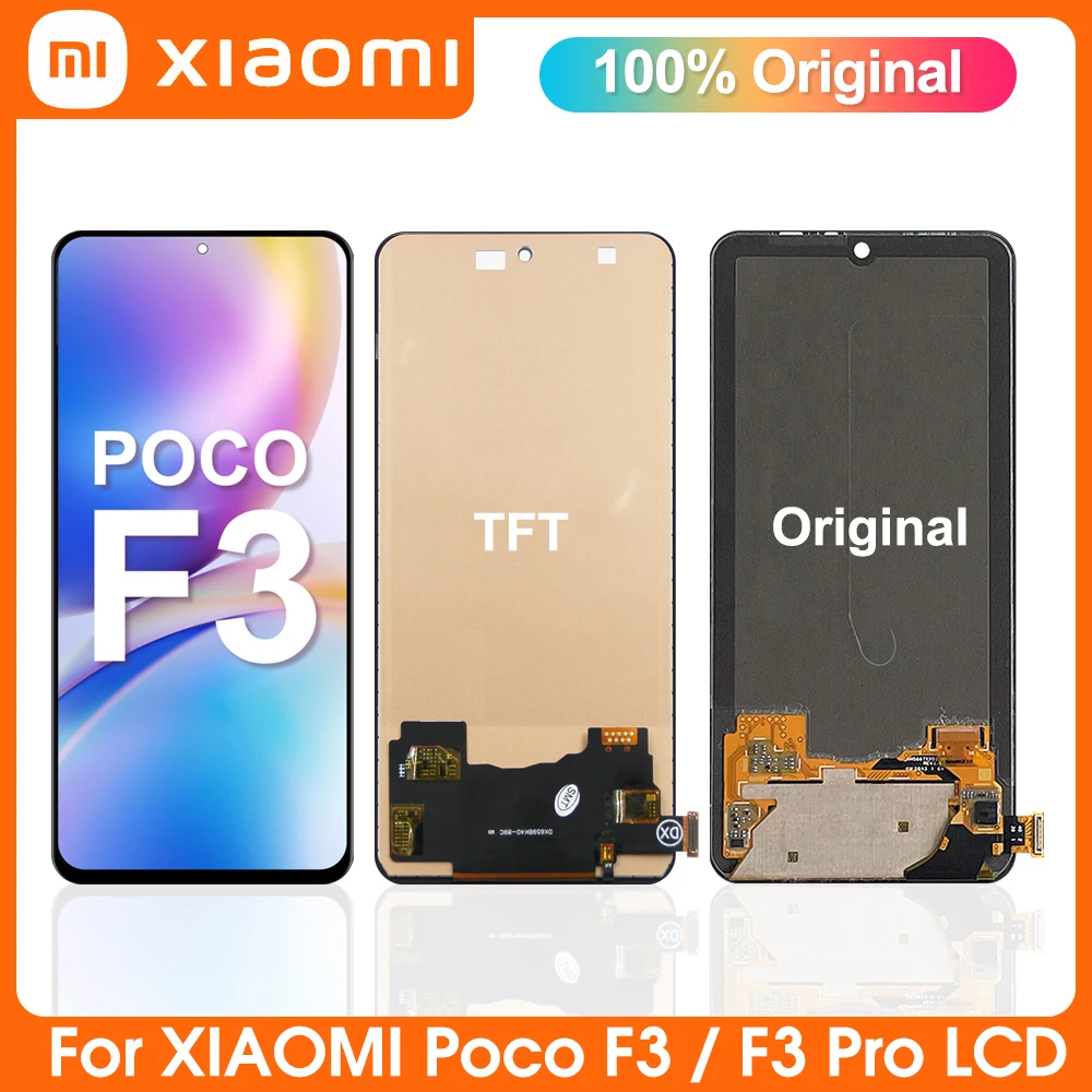 ЖК-дисплей 6 67 дюймов Xiaomi POCO F3 с рамкой дигитайзер сенсорного экрана в сборе