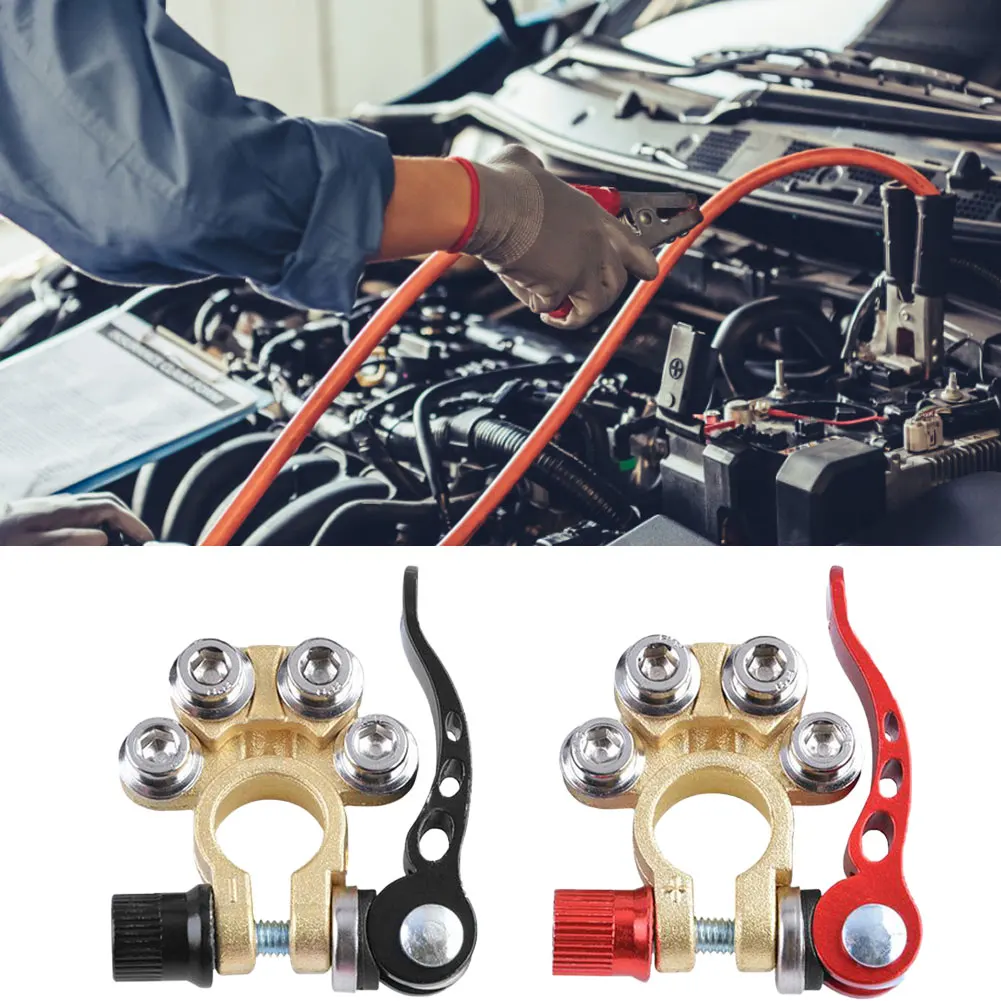 

Original Automotive Car Top Post Battery Terminals Wire Cable Clamp Terminal Connectors Car Accessories for Boat Race Car