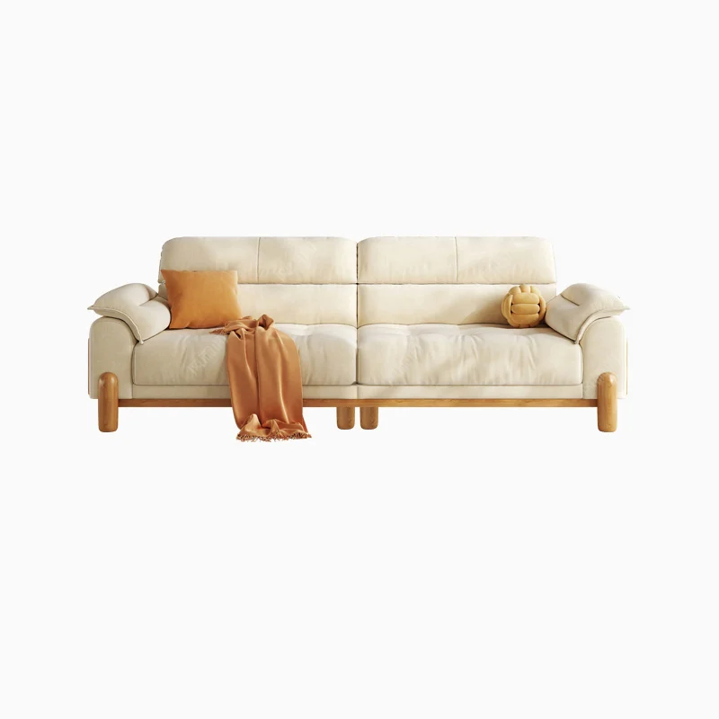 Мягкий диван в скандинавском стиле водонепроницаемый удобный белый